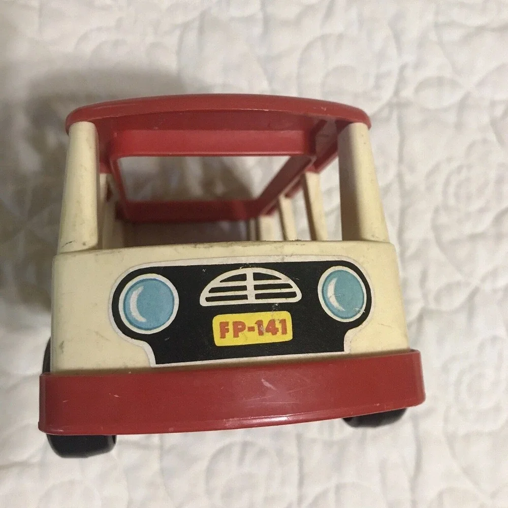 Fisher Price Little People Mini Bus Vehicle FP-141 1969‎